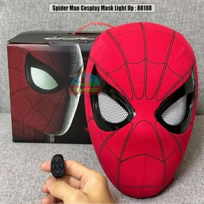 Spider Man Cosplay Mask Light Up : 88108